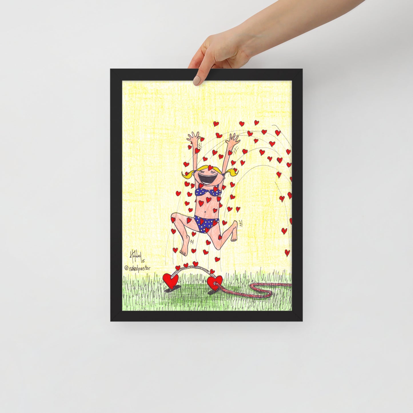 Sprinkler of Love Cartoon Print-Cartoons-nakedpastor