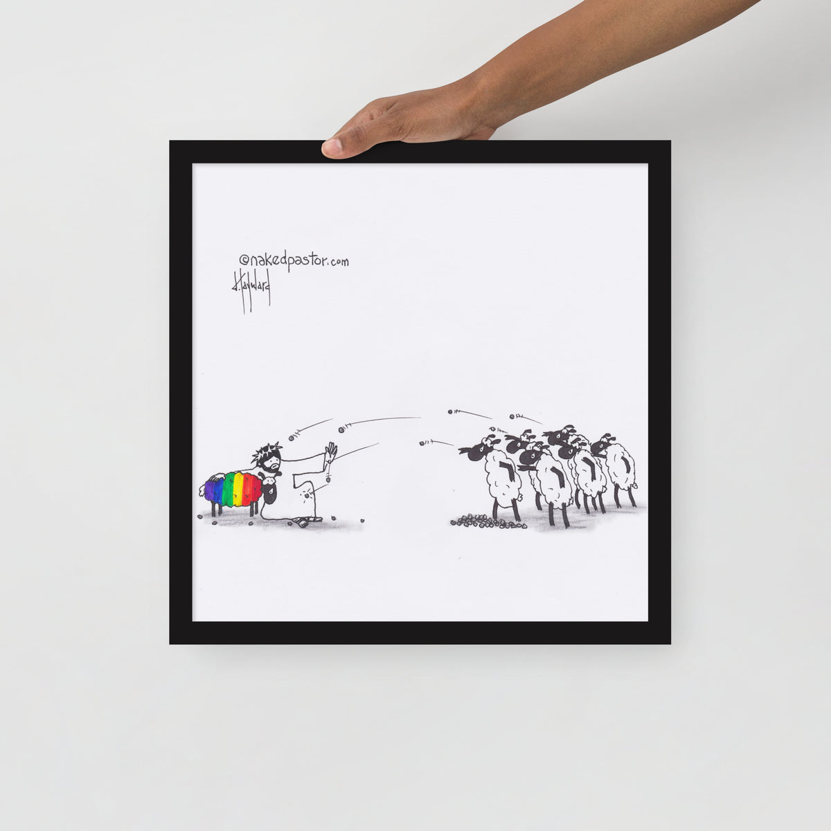 Don't Stone Others Print - by nakedpastor