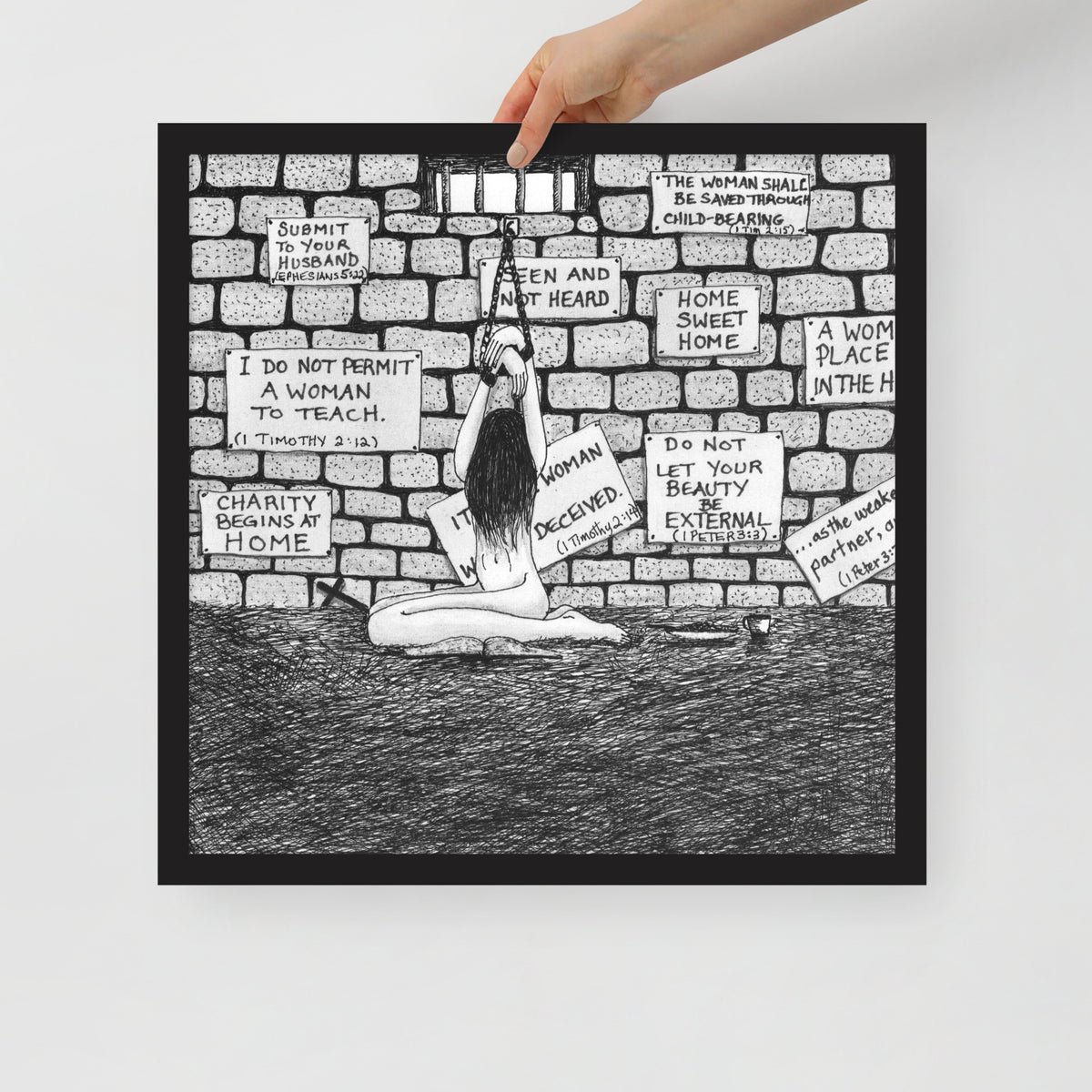Sophia Trapped Print - by nakedpastor
