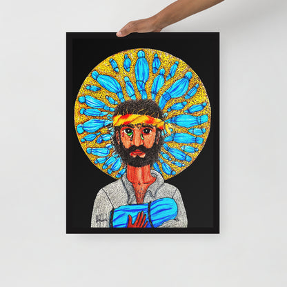 Gaze Image of Christ Print - by nakedpastor