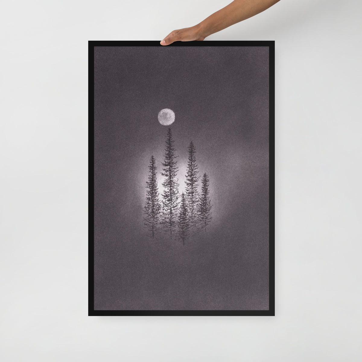 Shine On Us Charcoal Drawing Print - by nakedpastor