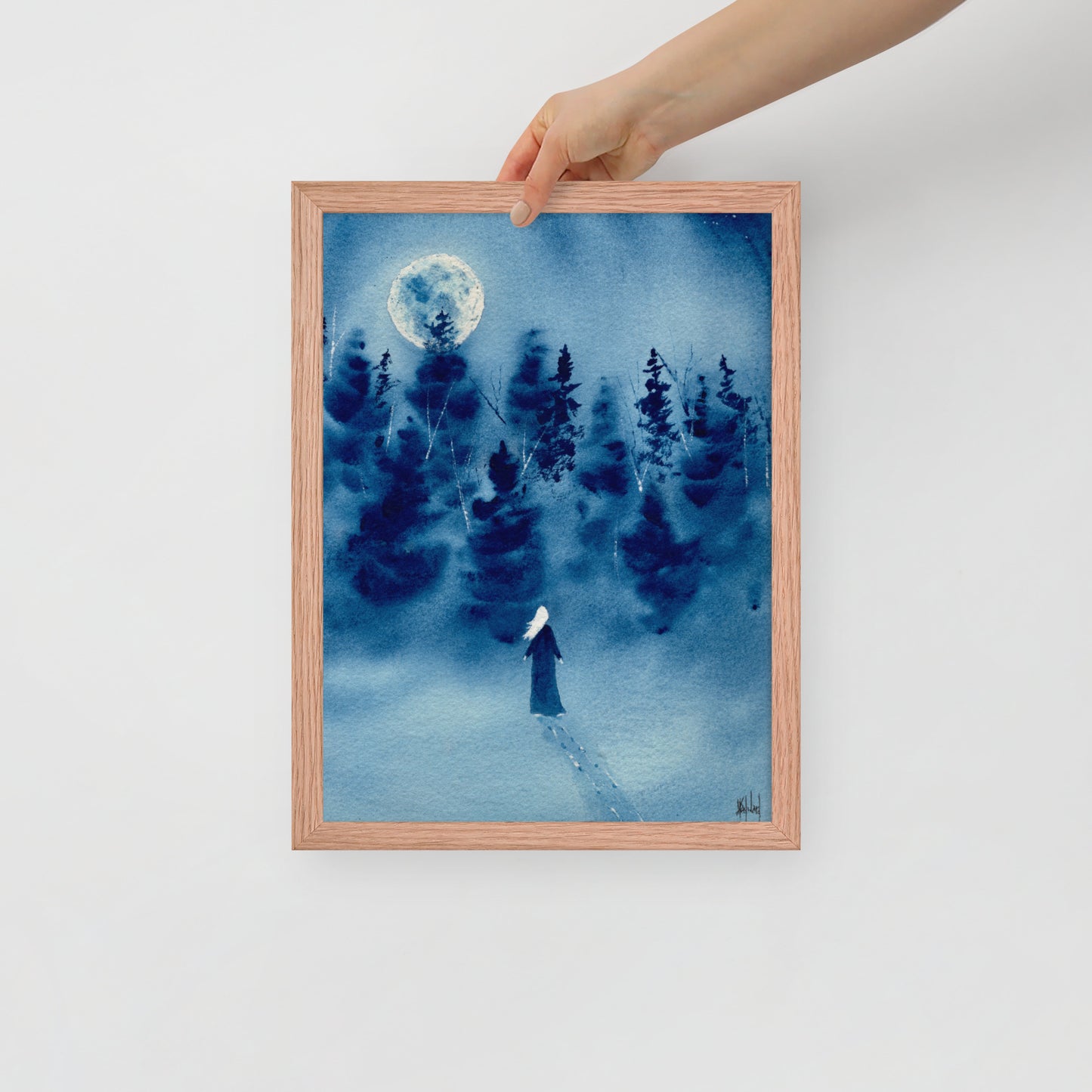 Timber Series My Strength That Is Within Me Watercolor Print