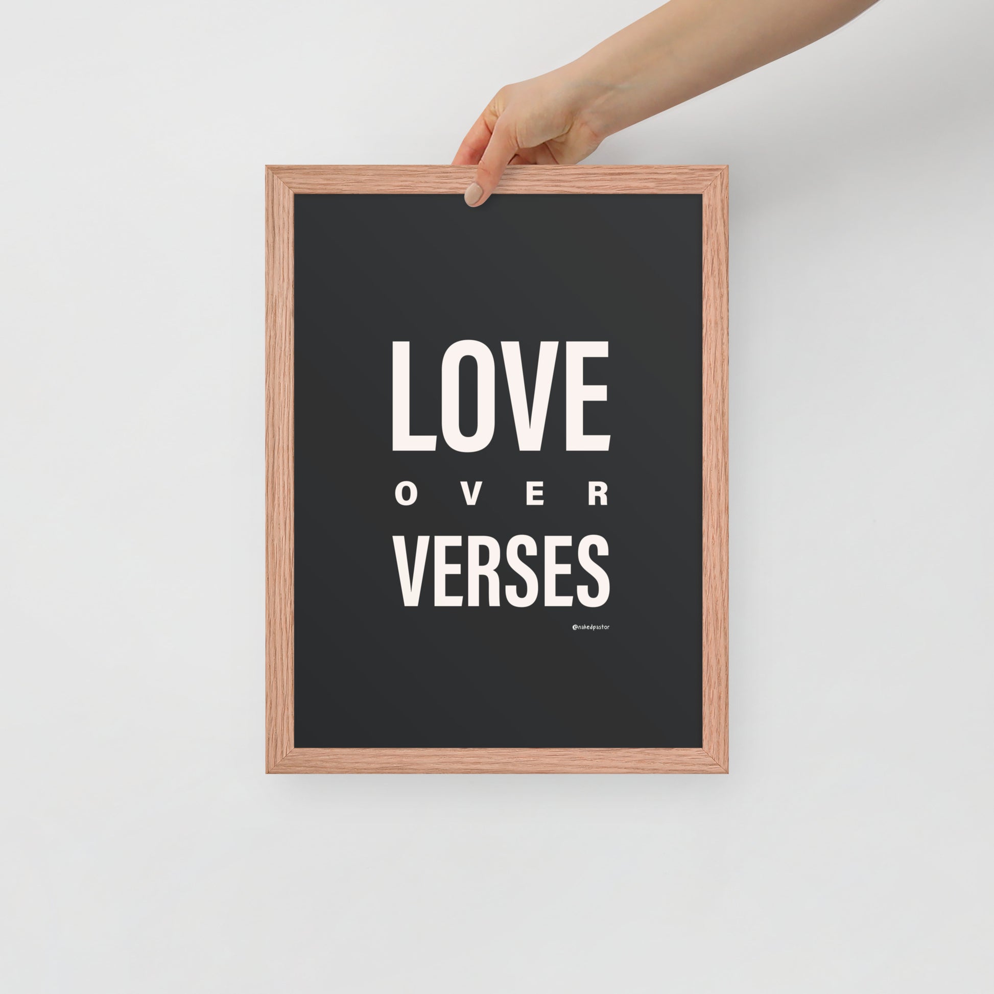 Love Over Verses Print-Drawings-nakedpastor