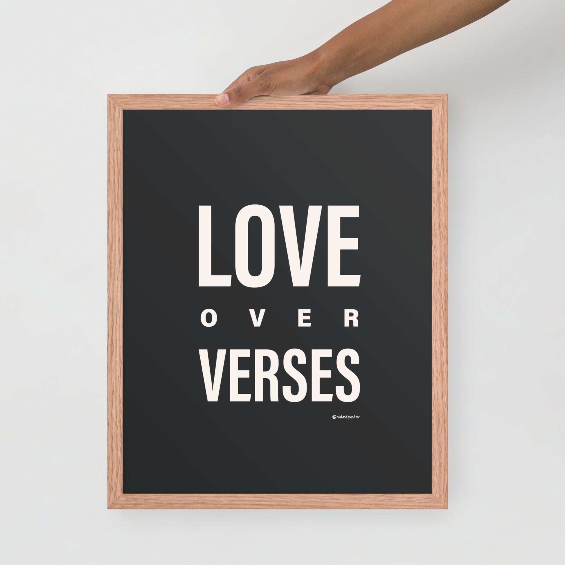 Love Over Verses Print-Drawings-nakedpastor