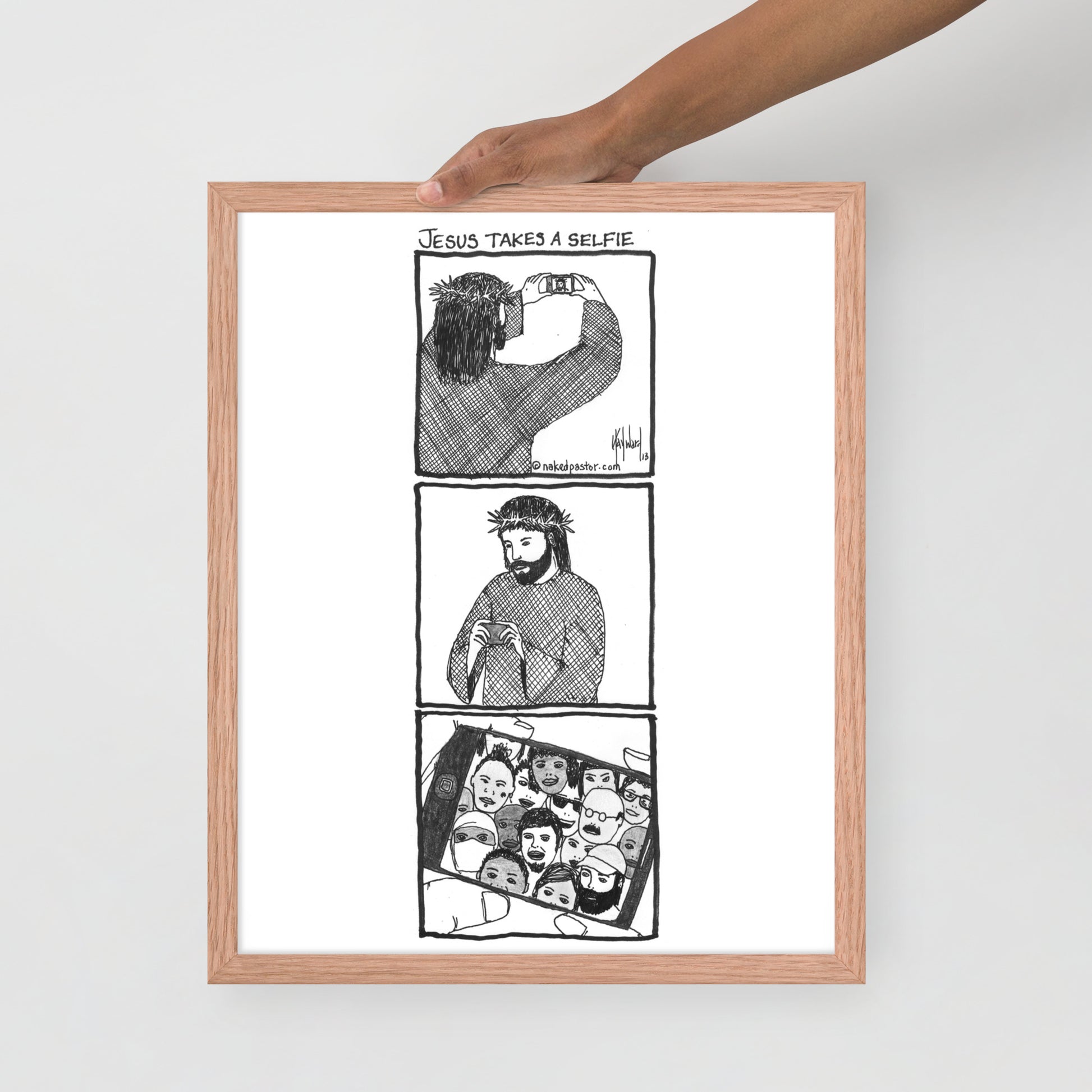 Jesus Takes a Selfie Print-Cartoons-nakedpastor