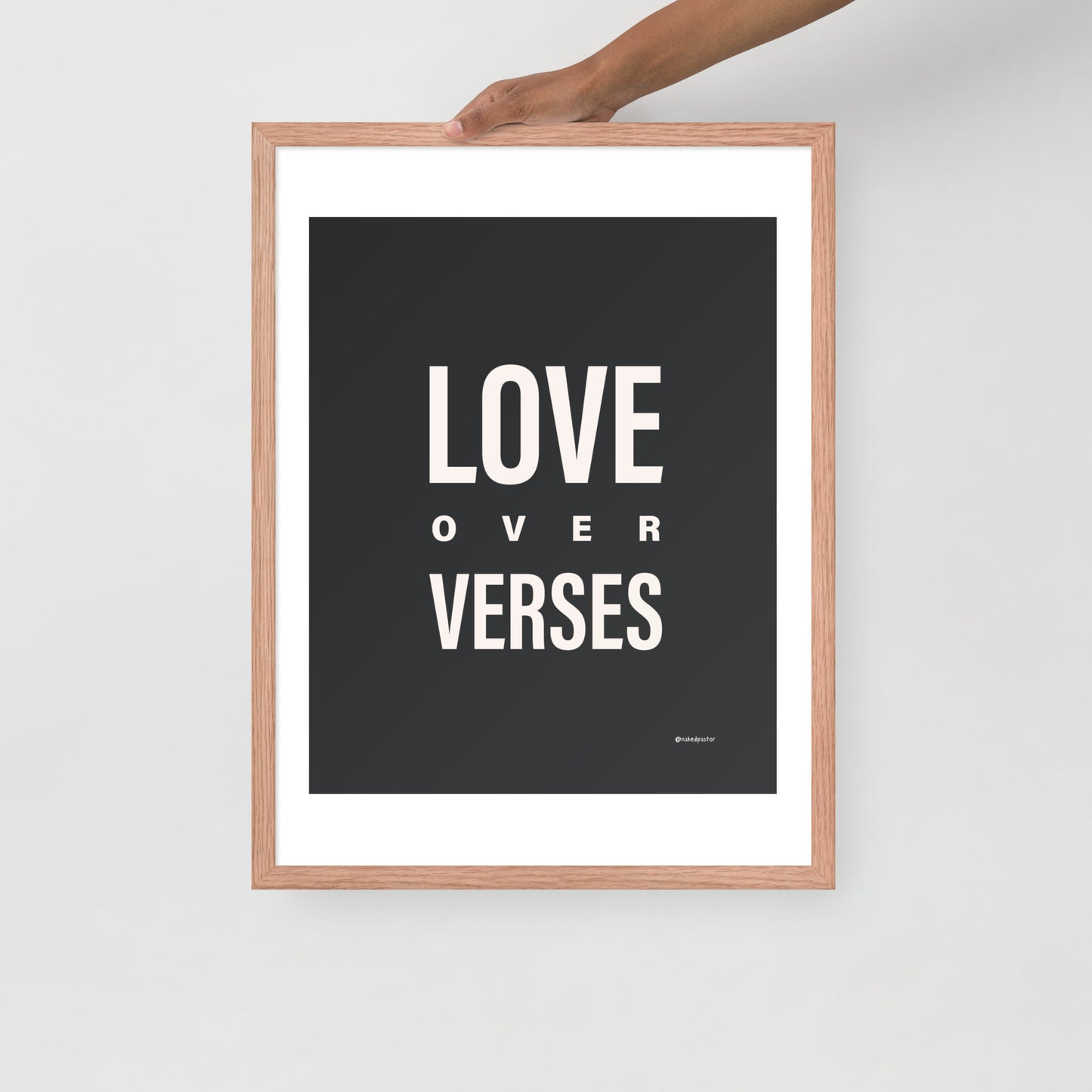 Love Over Verses Print