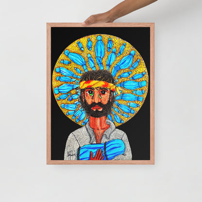 Gaze Image of Christ Print - by nakedpastor