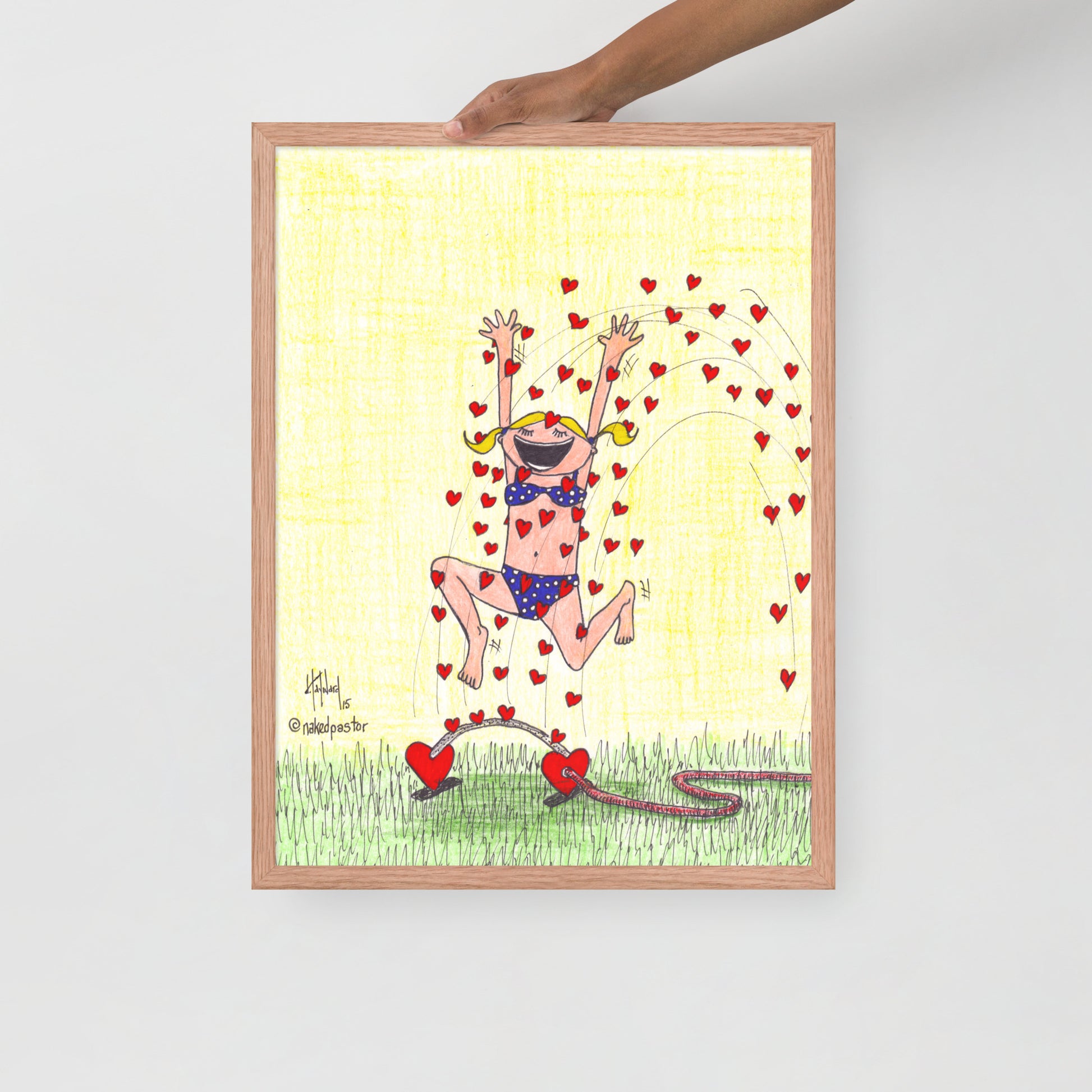 Sprinkler of Love Cartoon Print-Cartoons-nakedpastor