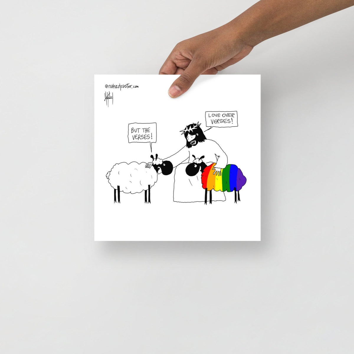 Love Over Verses Print - by nakedpastor