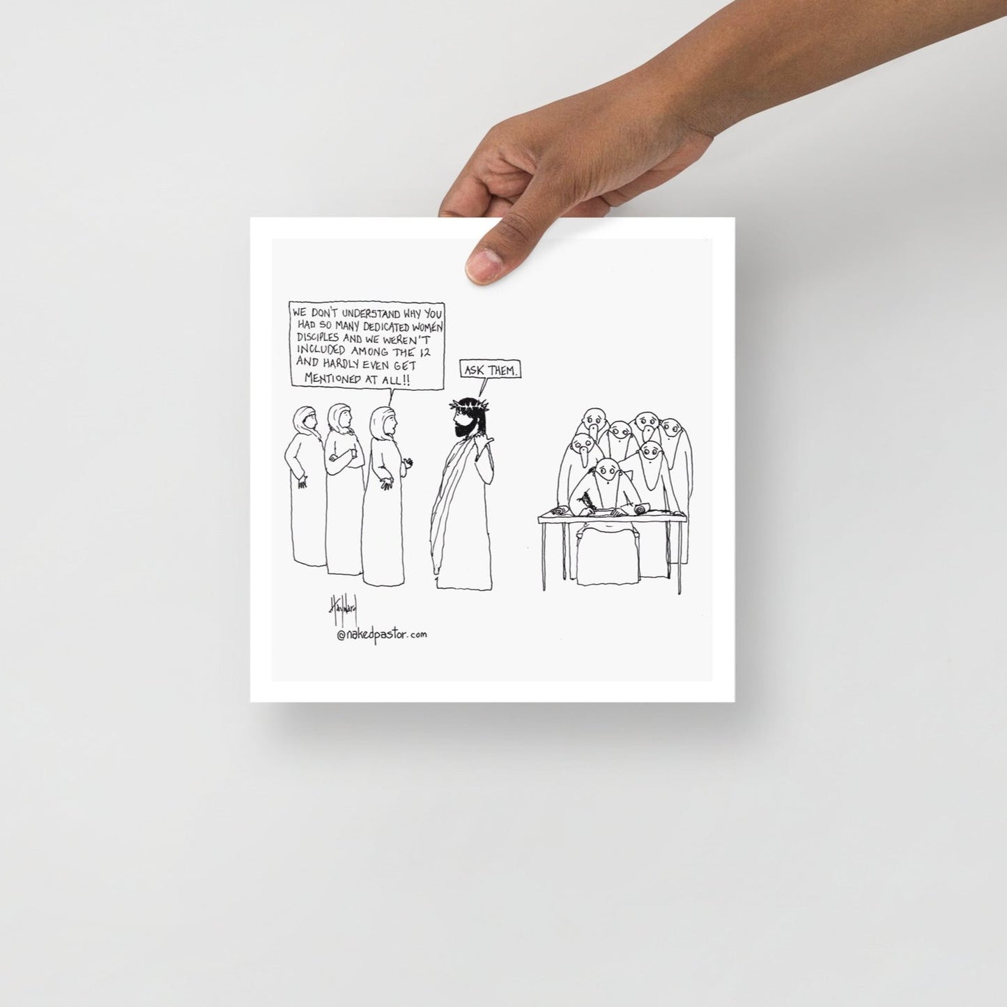 Women Disciples Print-Cartoons-nakedpastor