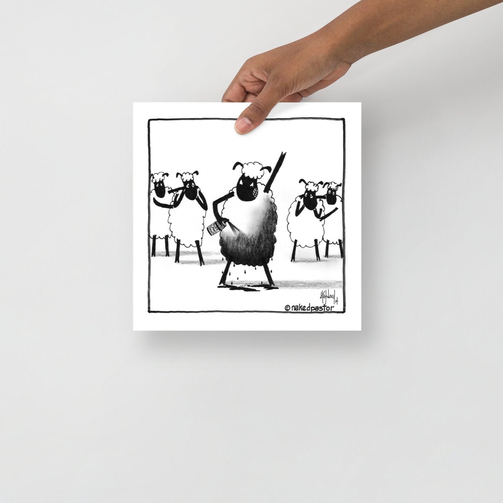 Make Yourself the Black Sheep Print-Cartoons-nakedpastor