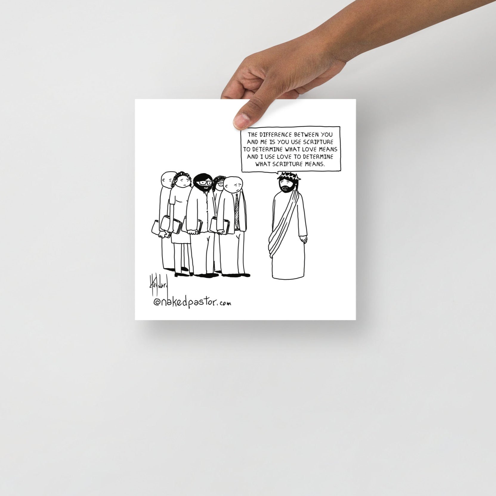 Scripture vs love cartoon