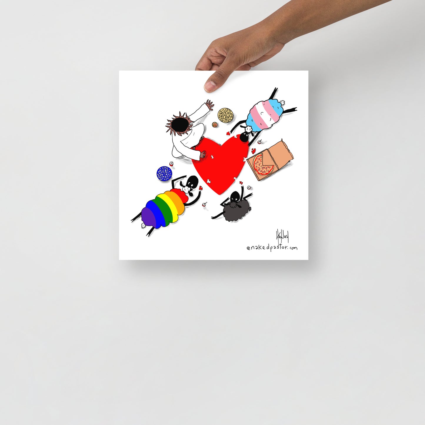 Puzzle of Love Print-Cartoons-nakedpastor