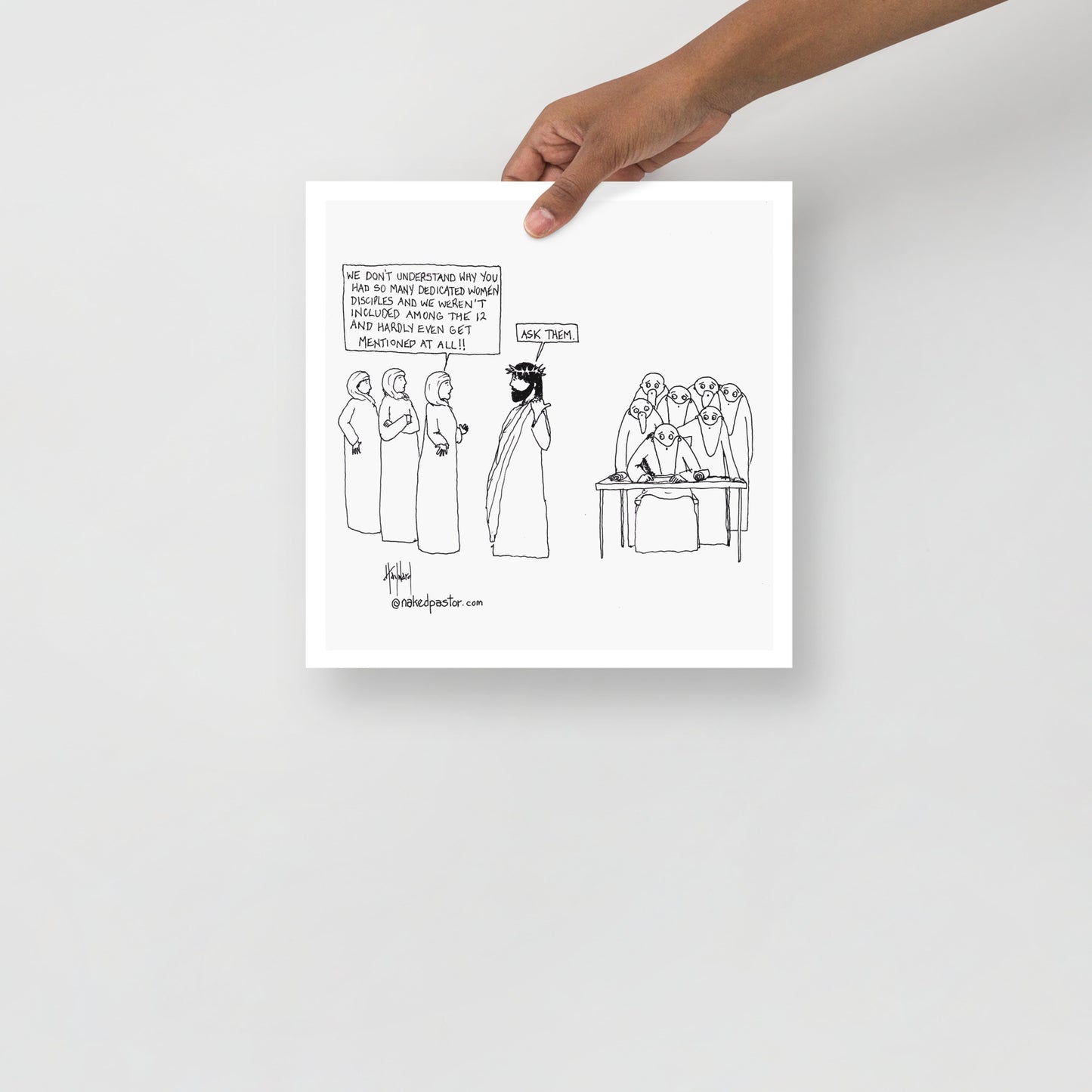 Women Disciples Print-Cartoons-nakedpastor