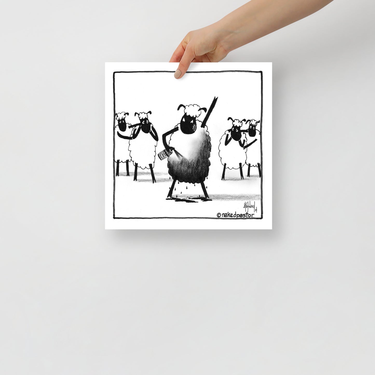 Make Yourself the Black Sheep Print-Cartoons-nakedpastor