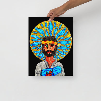 Gaze Image of Christ Print - by nakedpastor