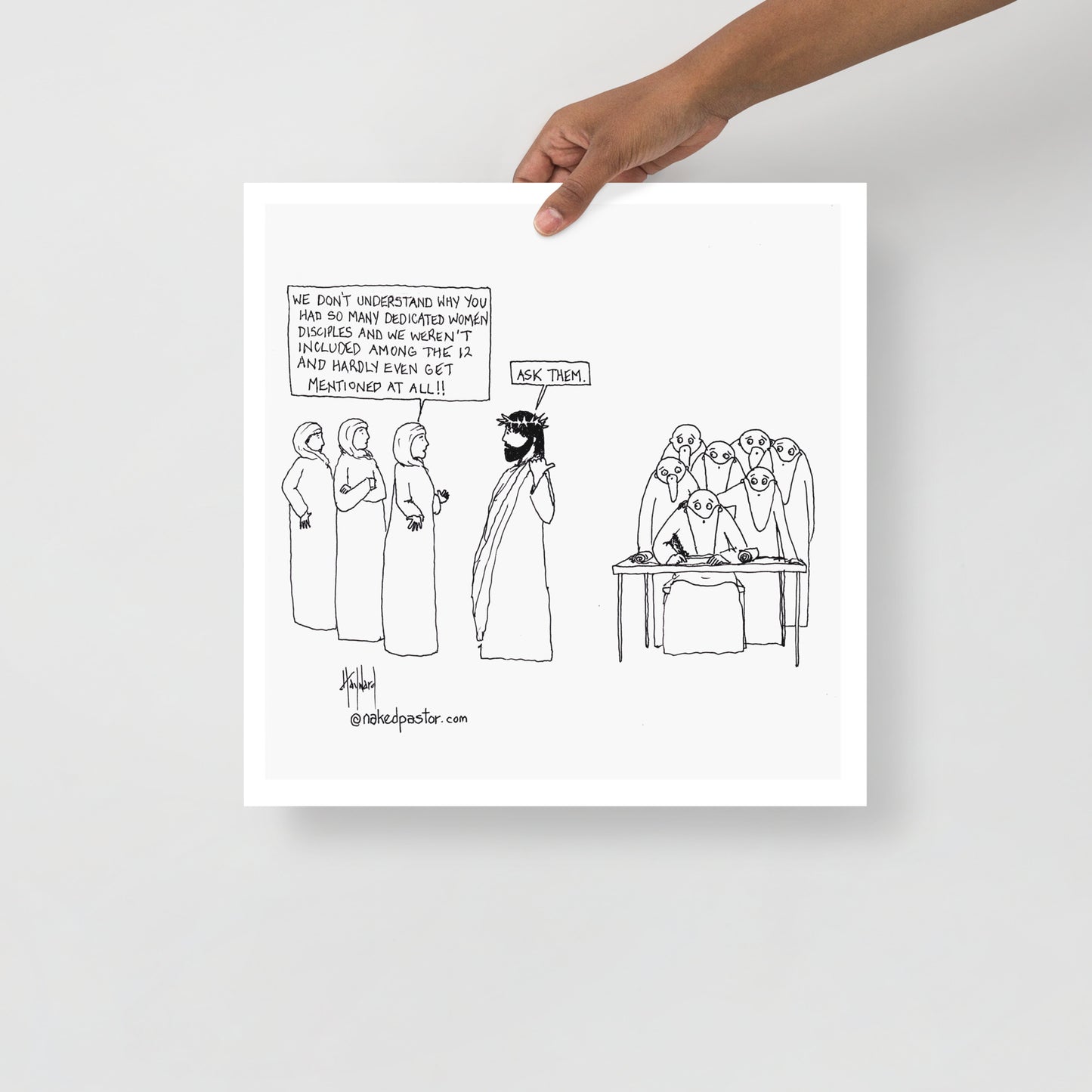 Women Disciples Print-Cartoons-nakedpastor