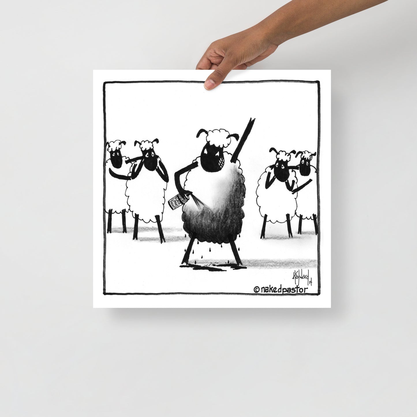 Make Yourself the Black Sheep Print-Cartoons-nakedpastor