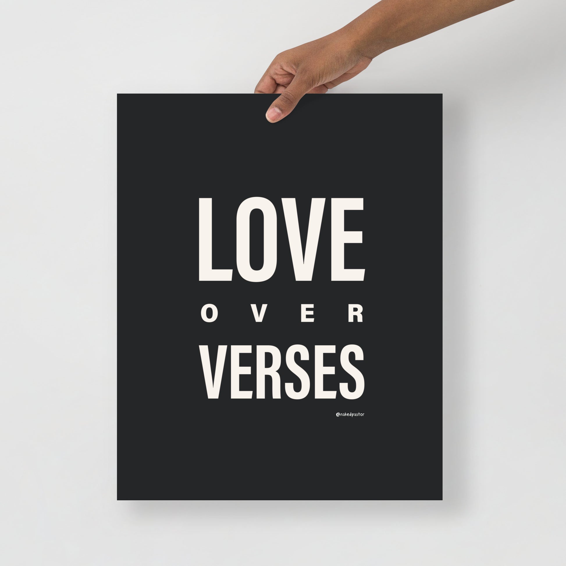 Love Over Verses Print-Drawings-nakedpastor