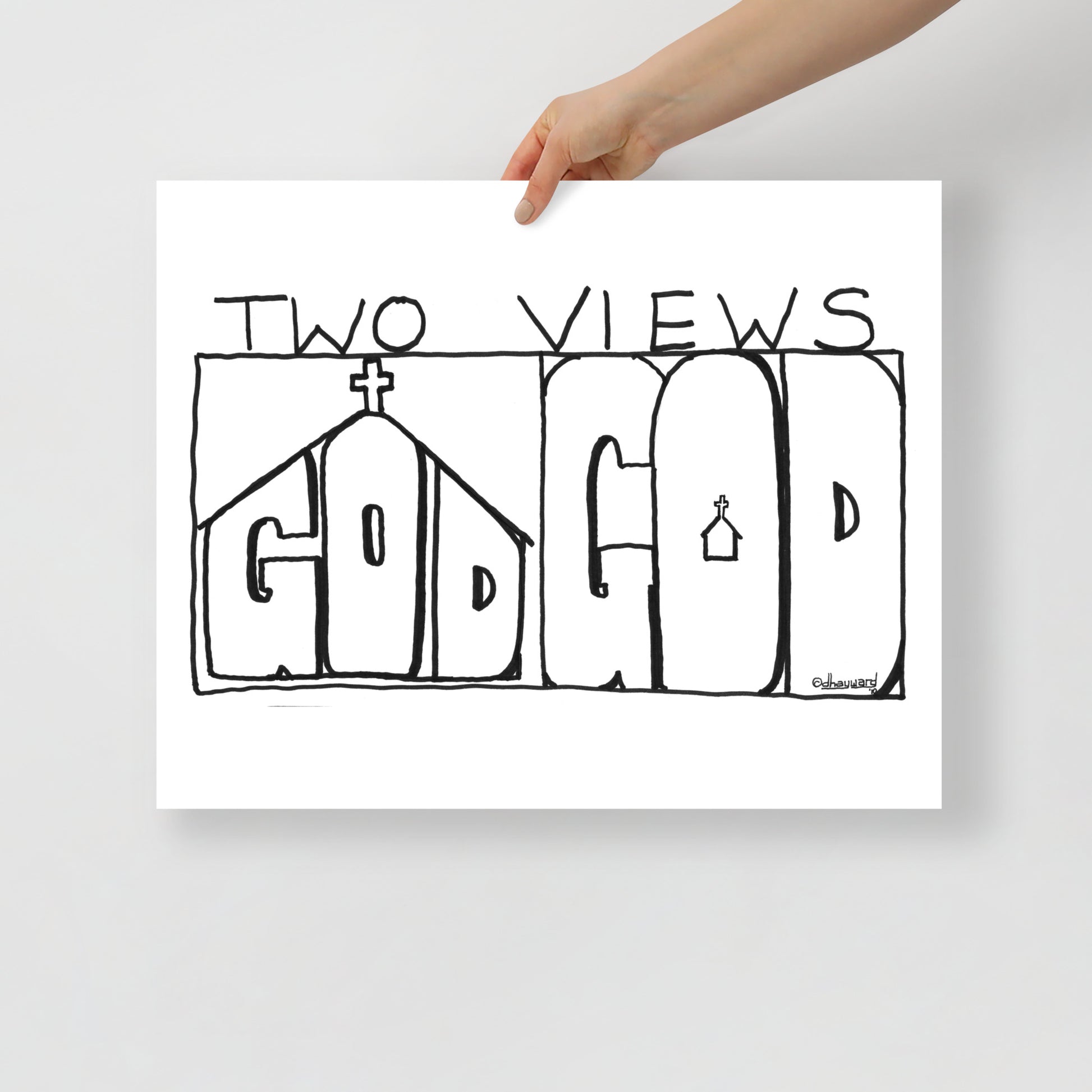 Two Views Print-Cartoons-nakedpastor