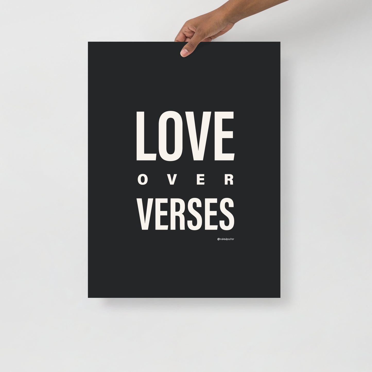 Love Over Verses Print-Drawings-nakedpastor