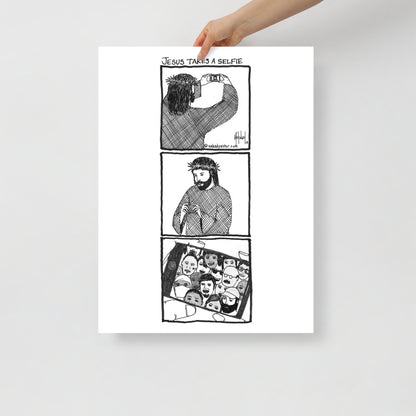 Jesus Takes a Selfie Print-Cartoons-nakedpastor