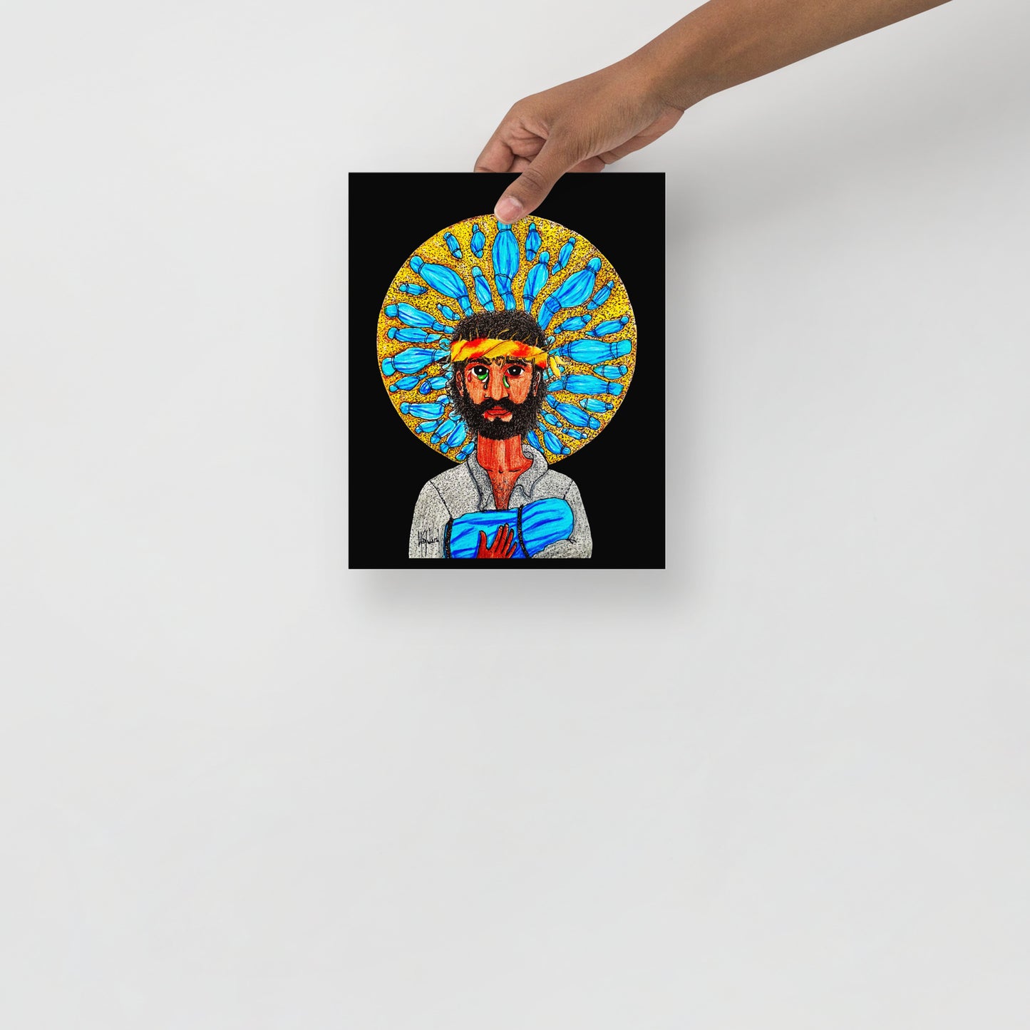 Gaze Image of Christ Print - by nakedpastor