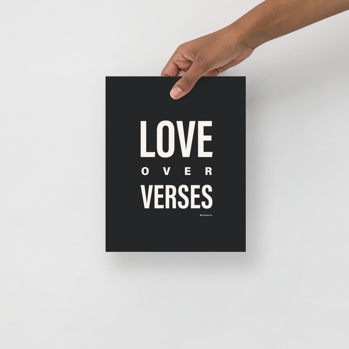 Love Over Verses Print-Drawings-nakedpastor