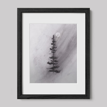 Enlighten Me Charcoal Drawing Print-Drawings-nakedpastor