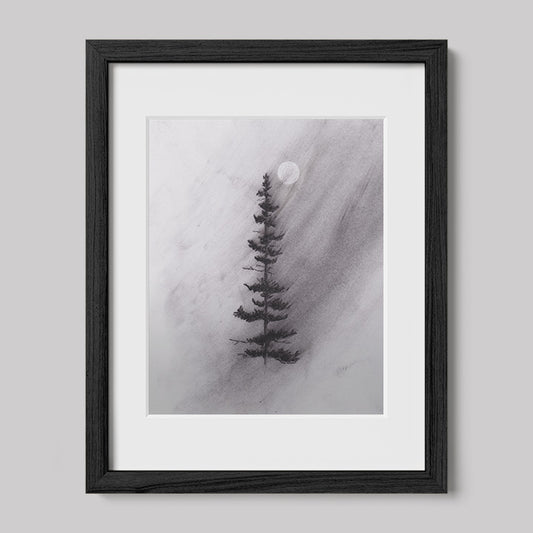 Enlighten Me Charcoal Drawing Print-Drawings-nakedpastor