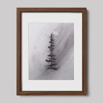 Enlighten Me Charcoal Drawing Print-Drawings-nakedpastor