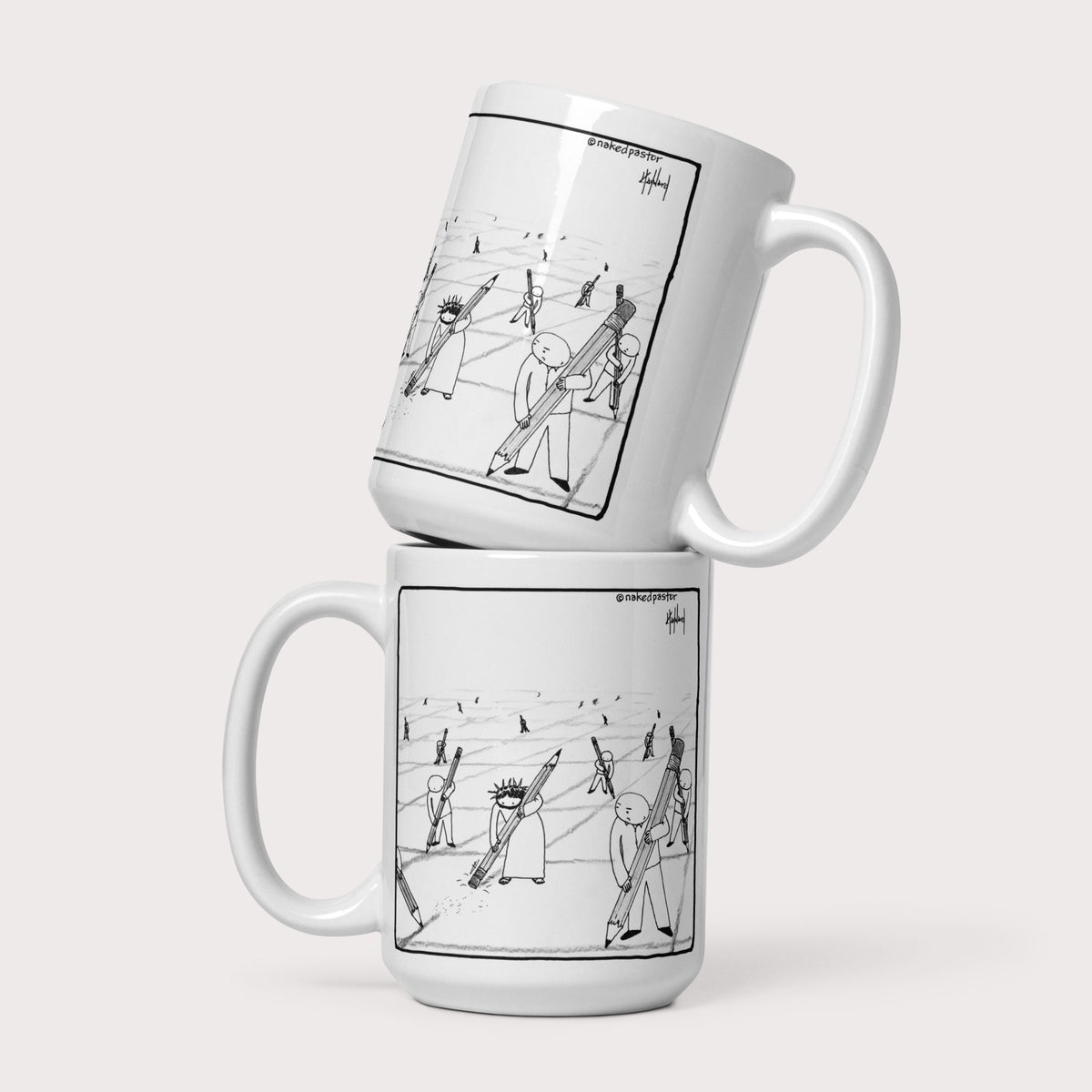 Eraser Mug - by nakedpastor