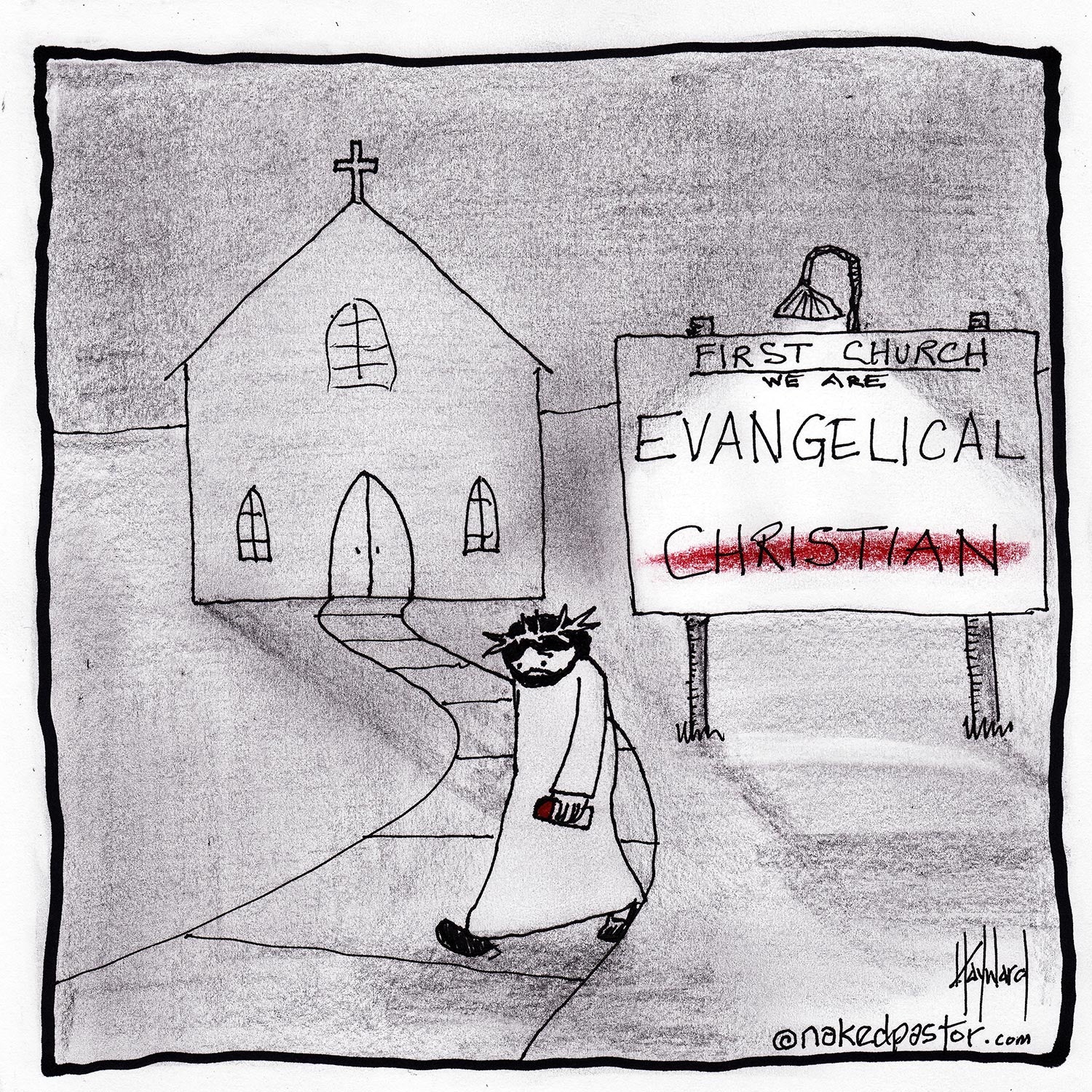 Evangelical Christian Digital Cartoon - by nakedpastor