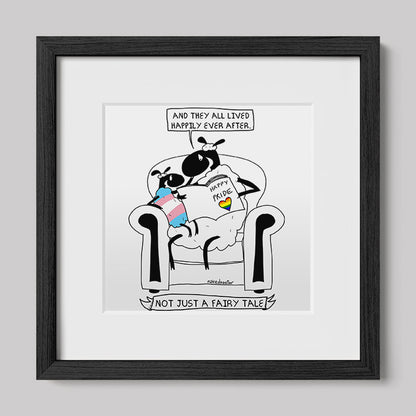 Not Just a Fairy Tale Pride Art Print Trans Version-nakedpastor