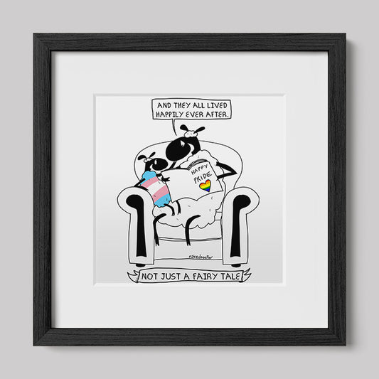 Not Just a Fairy Tale Pride Art Print Trans Version-nakedpastor