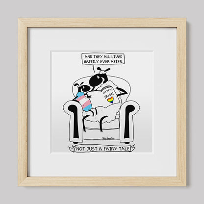 Not Just a Fairy Tale Pride Art Print Trans Version-nakedpastor