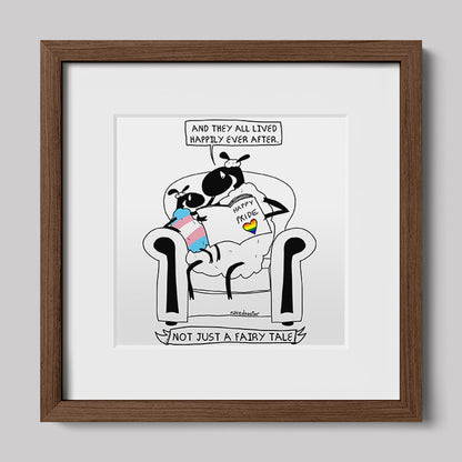 Not Just a Fairy Tale Pride Art Print Trans Version-nakedpastor