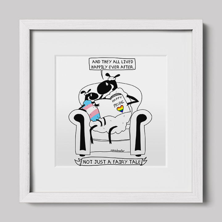Not Just a Fairy Tale Pride Art Print Trans Version-nakedpastor