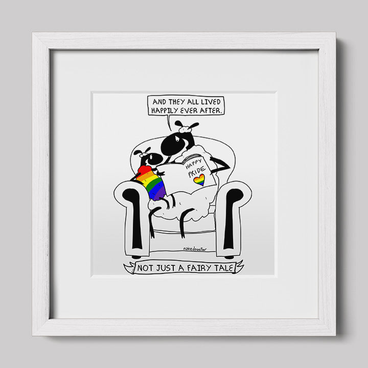 Not Just a Fairy Tale Pride Art Print-Print-nakedpastor
