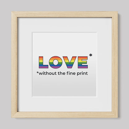 Love Without the Fine Print Cartoon Print-Cartoons-nakedpastor