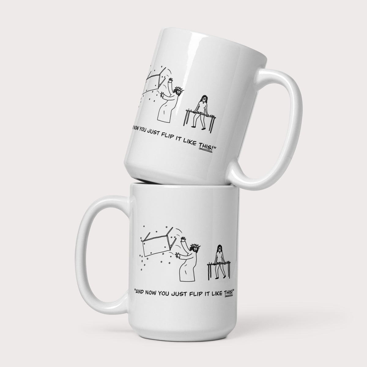 Flip It Like This! Mug - by nakedpastor