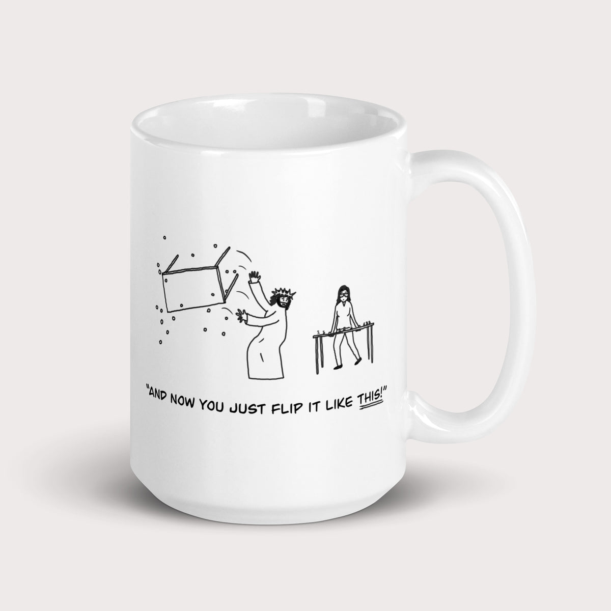 Flip It Like This! Mug - by nakedpastor