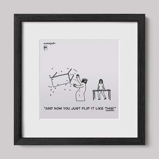 Flip It Like This Print-Cartoons-nakedpastor