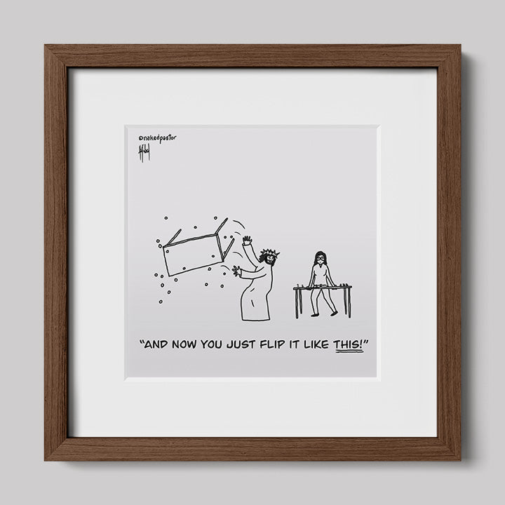 Flip It Like This Print-Cartoons-nakedpastor