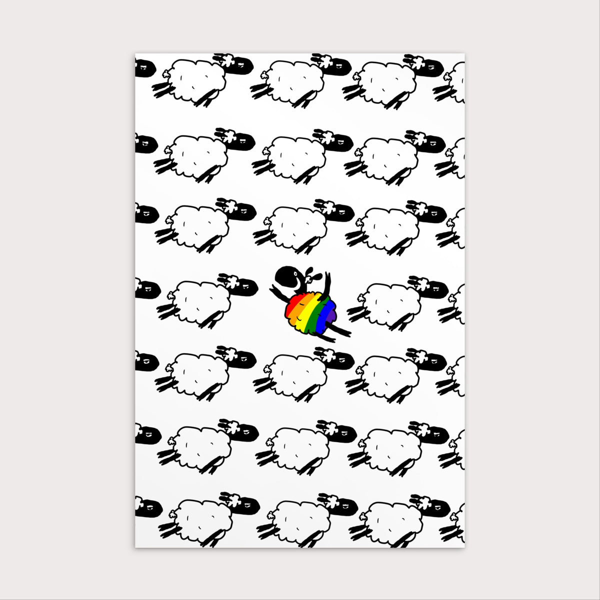 Go Against the Flock Mini Print-nakedpastor