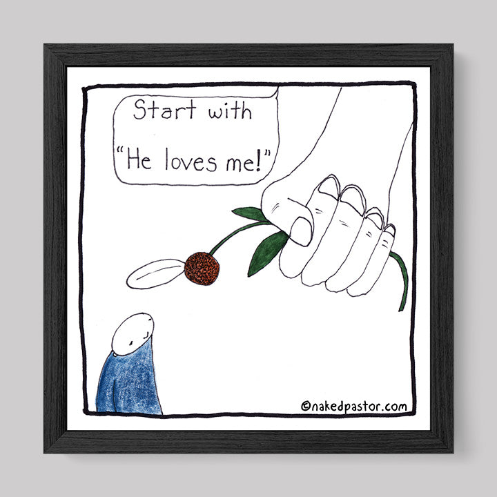 God's Daisy Print-Cartoons-nakedpastor