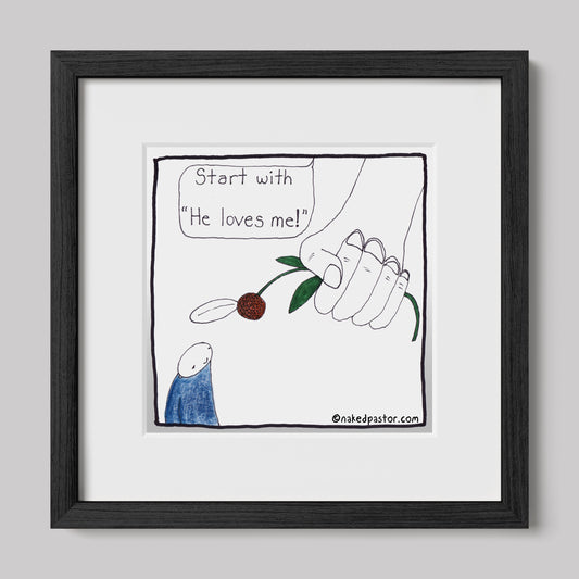 God's Daisy Print-Cartoons-nakedpastor
