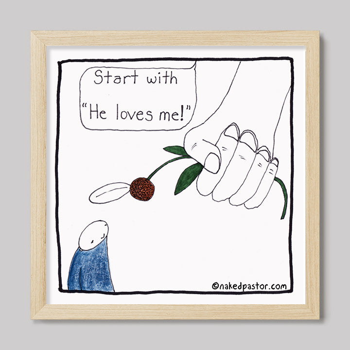 God's Daisy Print-Cartoons-nakedpastor