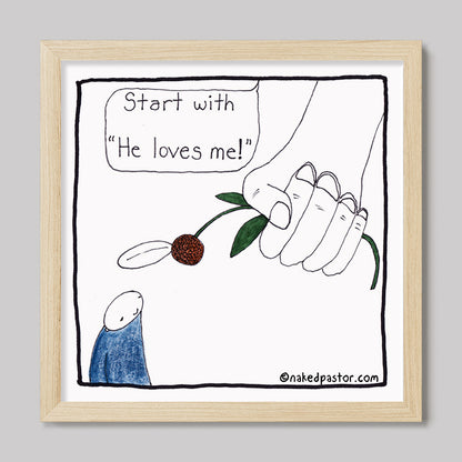 God's Daisy Print-Cartoons-nakedpastor