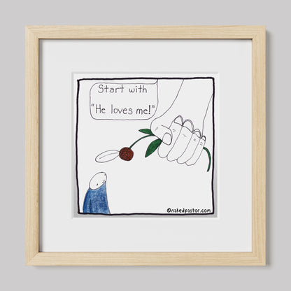 God's Daisy Print-Cartoons-nakedpastor